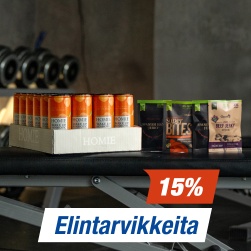 Elintarvikkeita 15%